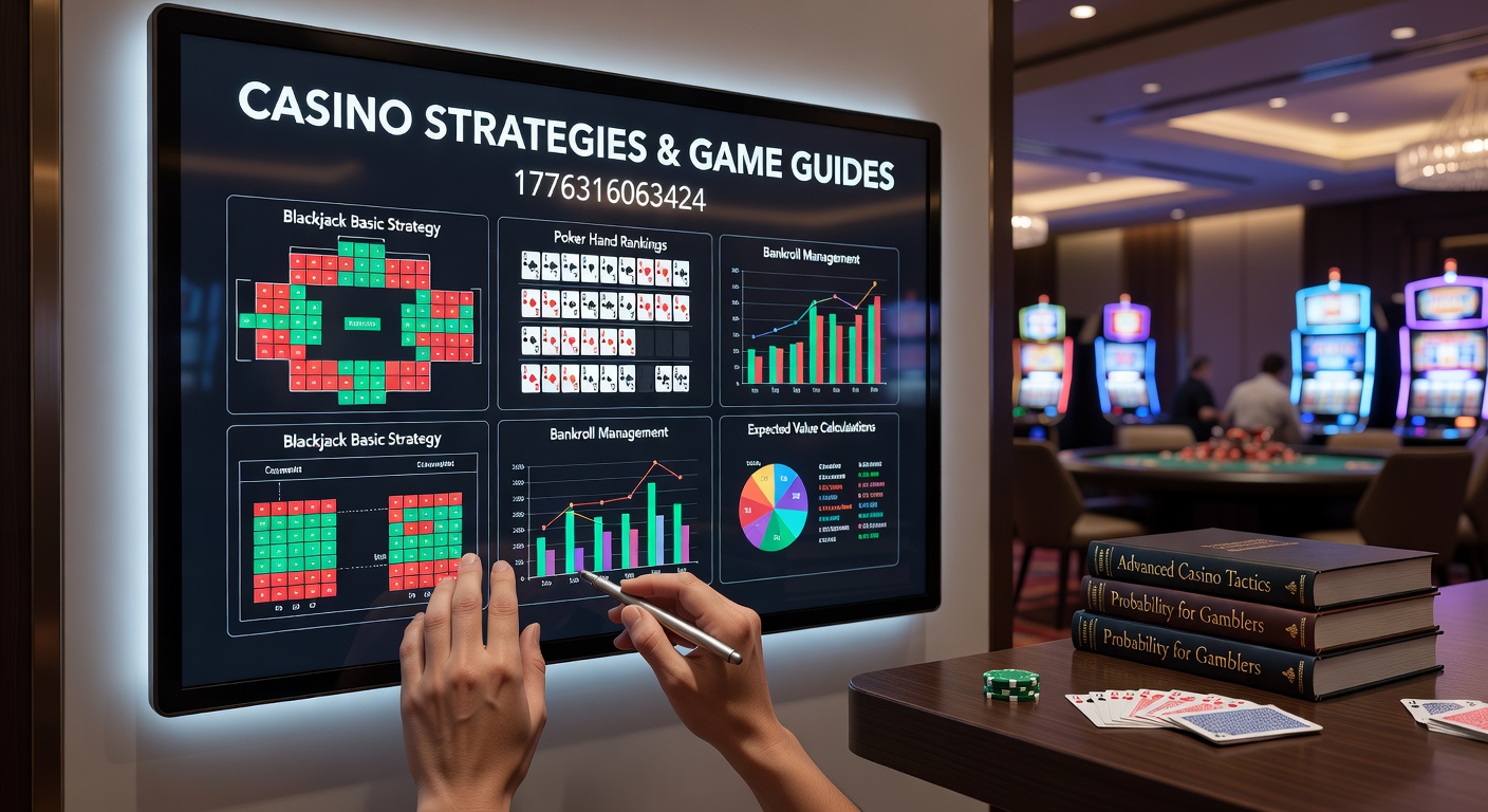 Vibrant casino floor with players at blackjack and slot machines, highlighting strategic gameplay elements