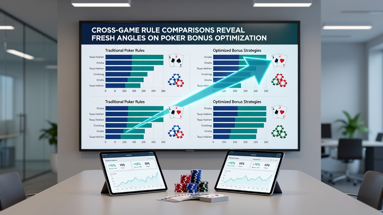 Table showing contribution rates for poker formats versus blackjack and video poker across major operators