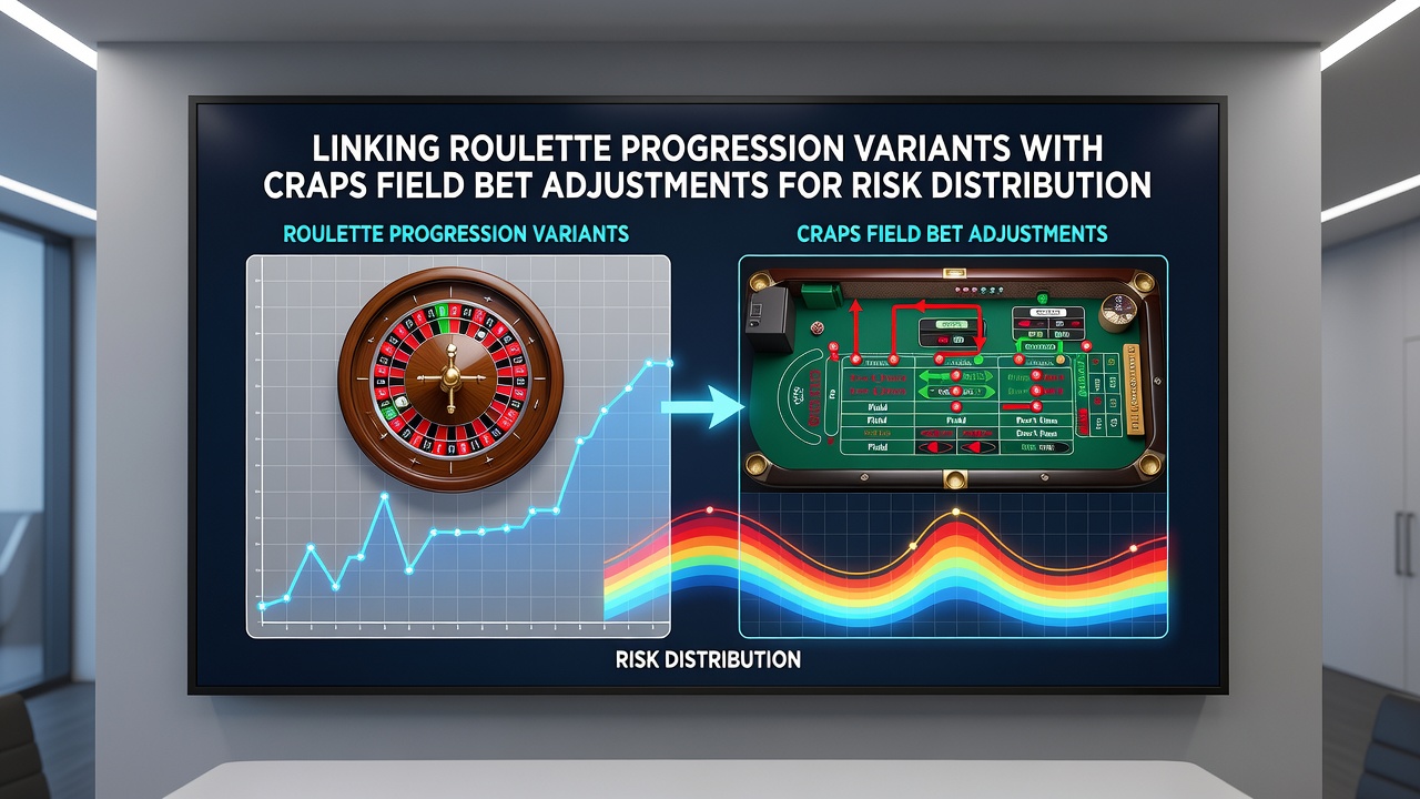 Chart displaying risk distribution curves for combined roulette and craps betting sequences